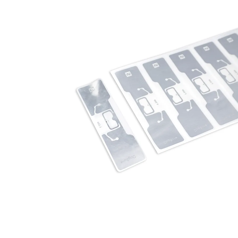 UHF RFID Label – Clear PET – M730 – 96×26 mm product photograph