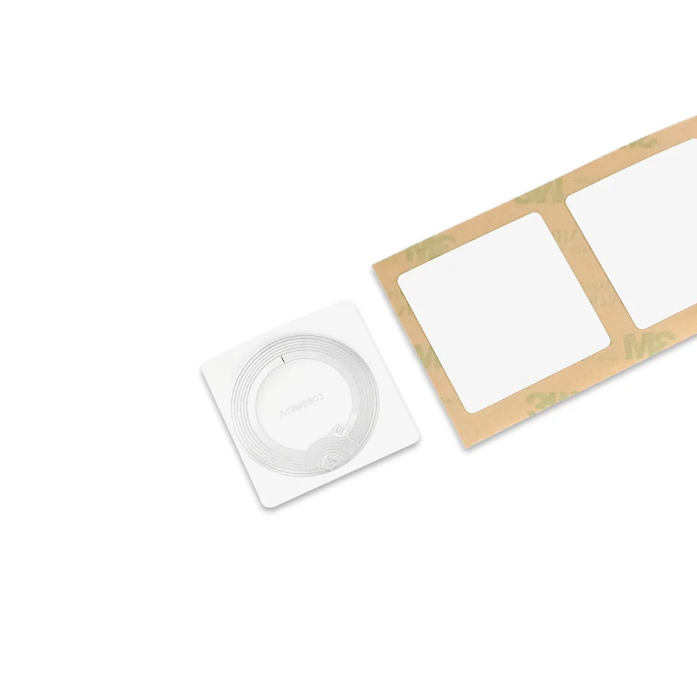NFC Label – PET & 3M Adhesives – 38.1×38.1 mm (1.5×1.5 inch) product photograph
