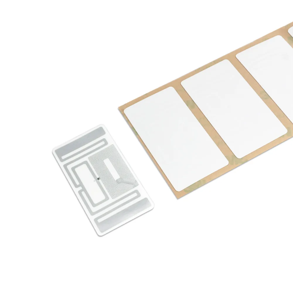HF&UHF RFID+NFC Label – PET+3M Adhesives – EM4425 – 63×33 mm product photograph