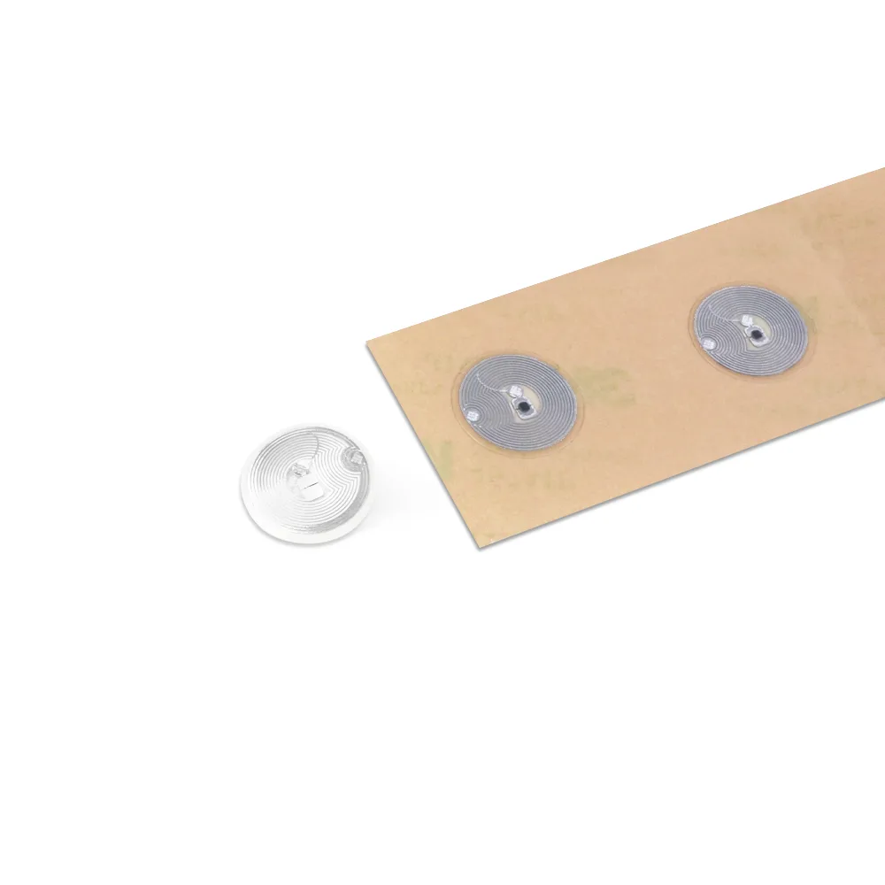 NFC Label – Clear PET & 3M Adhesives – 424 DNA – Ø17 mm product photograph